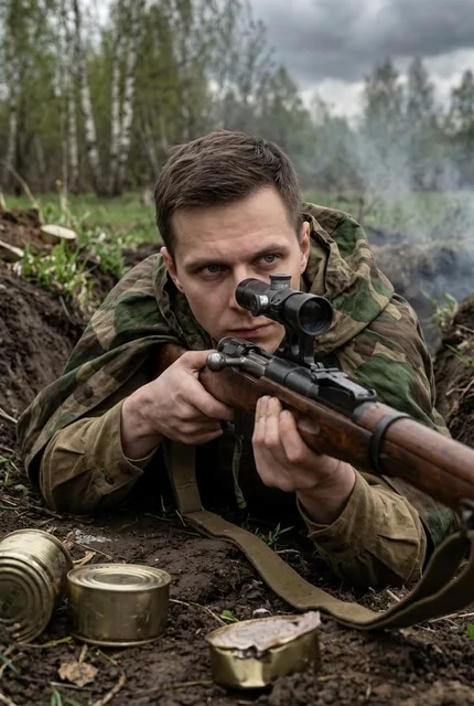 В образе снайпера