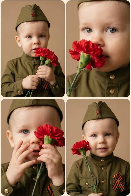 Кадр ребёнка на 9 Мая
